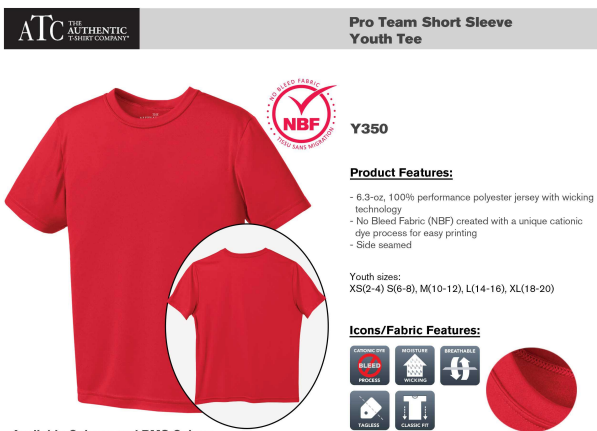 Pre-Order 2025 ATC™ PRO TEAM SHORT SLEEVE YOUTH, MENS and LADIES SIZES (VEE Neck) - Image 7